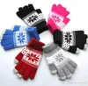 Fashion Christmas Snowflake Gloves Woman Winter Touch Screen Glove Winter Warm Xmas Knitting Mitten Party Gift DA079