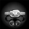 EPACKET DHL Banhado Sterling Prata em forma de coração Yongai Senhoras Anel DHSR714 US tamanho 7; Feminino 925 Placa de prata Três anéis de pedra jóias