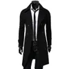 Herren Wollmischungen England-Stil Herren Wolle Trenchcoats Jacke Klassisch Slim Revers Peacoat Herren Winter Zweireihig Lange Oberbekleidung