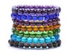Färgglada glaspärlor Transparenta pärlor Armband för kvinnor Man Mode Enkelt klassiskt armband unisex GB1372