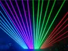 Barra de iluminação a laser de palco feixe de gordura 8 olhos 500mw vermelho 7pcs 3w LEDs âmbar