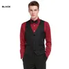 Wedding Dress High-quality Goods Cotton Men's Fashion Design Suit Vest / Grey Black High-end Men's Business Casual Suit Vests for Groom