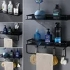 Mablack wandplank kookgerei opslag organizer keuken pantry badkamer pot pan rack met 6 haken accessoire