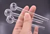 Tubo de quemador de aceite de vidrio de 10 cm, tubo para fumar de mano transparente de alta calidad para bong de vidrio