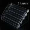 1 PC 27Layers avtagbart rack akryl KLAR Nagellack Kosmetisk lack Display Stand Holder Manicure Tool Organizer Storage9207214