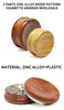 Zinc Alloy Tooth Wooden Yo-Yo Concave Grinder 2 Layers 55mm 67mm Diameter Dry Herb Spice Crusher Concave 2 Colors