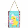 Easter Flag Cross Wiszące Craft Happy Easter Bunny Wiszące Ornament Drzwi Wall Ganek Worka Wisiorek Easter Decoration 6style T2i5732
