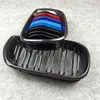 Coppia griglie a doppio rene lucida/colore M per BMW Serie 3 E46 4 porte Griglie anteriori 2002-2004