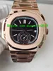 6 Orologi da uomo in oro rosa Color Top 5980 1R Quadrante con cinturino pieghevole di lusso meccanico automatico Orologio sportivo da uomo con zaffiro di alta qualità