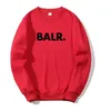 2020 BALR New Men's Clothing Sweatshirt Hoodie Women's Pullover Top Autumn Designer Hoodies Sweatshirt Color Grey Black Red Asian Size S-3XL