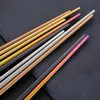 304 Stainless Steel Chopsticks Vacuum Plating Colorful Square Chopsticks Good Quality Gold Rainbow Black Chopsticks Wholesale