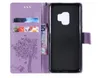 Kelebek çiçekler lüks pu kılıflar deri cüzdan flip kapak standı Samsung için telefon kasası 14 13 12 S8 ve 7 8 xs maks.