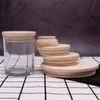 Wooden Mason Jar Lids 8 Sizes Environmental Reusable Wood Bottle Caps With Silicone Ring Glass Bottle Sealing Cover Dust Cover3204357