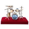 Mini Drum Model Copper Decoration Home Mould Decoration Musical Decoration Miniature Drum Set Collectible2047696