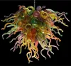 Lampes suspendues 100% soufflé à la bouche borosilicate verre de Murano Art pendentif-éclairage moderne lustre en cristal plafonnier