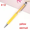 caneta esferográfica fina de cristal Moda Criativa caneta Stylus Writing Stationery Office Escola Caneta Esferográfica 200 até