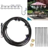 8 m Watering apparatuur mist vernevelaar outdoor tuin misting verstrijkende spuitkoeling pak mondstuk sprinkler misting lijn kits systeem