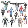 11styles The Avengers Actionfiguren Captain Iron Man Hulk Figuren Avengers 4 Superheld toy14cm Geschenk für Kinder M017