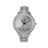 Nieuwe Volledige Diamond Vrouwelijke Leopard CZ Horloge Ronde Spiraal Crown Quartz Dameshorloge Luxe Designer Sieraden