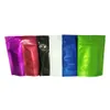 1000pcs Multi-colorido Doypack folha de alumínio Ziplock embalagem Seal Bag Snack Tea Coffee conservação Pó Mylar Pouch Auto Zipper Bag