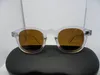 EU-AM Johnny Depp Transparente Vintage Sunglasses UV400 HD Polarizado Lente Verde Acastre Accustomized Sunglasses L M S Case Full-set Case OEM Outlet