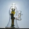 Lawa Lampa Szkło Dab Rig Rig Bongs 5mm Grube Szkło Bong Prosto Tube Bong Unikalny Rig Oil Recycler Fooths z 14mm Bowl XL-LX3