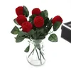 Red Rose Shaped Jewelry Cases Display Packaging Gift Boxes for Necklace Earrings Ring Bracelets D91