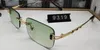New Fashion Sunglasses For Man Woman Rimless Eyewear New Attitude Buffalo Horn Sun Glasses Matt Leopard Gradient UV400 Lenses Box 7304867