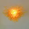 Lampen Glasmateriaal LED-verlichting Armatuur Foyer Gold Light G9 110-240V Gemonteerde plafondlamp Luster voor Woondecoratie Woonkamer