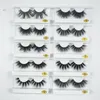 Hurtownie 25mm Lashes 20/30/50/100 Pairs 25 mm Fałszywe rzęsy Grube Strip Mink Makijaż Makijaż Dramatyczne Długie Eyelaski Mink1