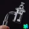 Nieuwste 2mm Dikke Flat Top Quartz Banger 25mm OD met Spinning Carb Cap Terp Parel 10mm 14mm 18mm Man Vrouw Quartz Nail