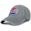 Pepsi Cola blu e bianco Berretto da baseball in denim unisex cool blank team cappelli unici94579107178135