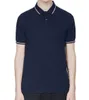 Polos pour hommes T-shirt Fashion broderie manches courtes sur le col