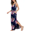 2019 Summer Long Dresses Floral Print Boho Beach Dress Maxi Dress Sleeveless Women Evening Party Dress Sundress Vestidos Loose