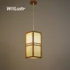 Japan Style Bamboo Pendant Lamp Handmade Wood Lantern Restaurant Bar Cafe Bistro Hotel Teahouse Bedroom Suspension Hanging Light