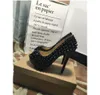 Klassische Damen-High-Heels, 13,5 cm, Party-High-Heels, spitze Abendschuhe, Damenmode, Nieten, Party-High-Heels, Originalverpackung