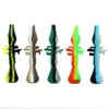 5 inch Bazooka shape silicone hand pipe smoking Glass Bong Water Pipes glasses bowl wax Oil Rigs herb Hookahs