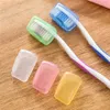5pcs / Set plástico escova de dentes da tampa do caso de viagem Caminhadas Camping Cap escova portátil luva protetora porta-escovas Protect