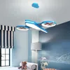 Verllas Moderne LED Kroonluchters Licht Kinderen Blauwe Baby Huisverlichting voor Slaapkamer Vliegtuig Kinderkamer AC85-265V Kroonluchter Lamp