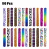 funpa 100pcs bracelet gifts animal design patterns hearts printed wrist strap slap bands party favors2884532