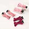 Fashion Baby Bow Hairpin Korean Clips Girls Velvet Bowknot Barrette Kids Hair Bows hairclips Children Boutique Hair Accessories M2028