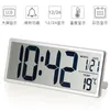 Orologi da parete Meccanismo di calendario LCD digitale elettronico Nixie 3d Led Silent Reloj Pared Giant Clocks50WC1