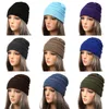 Drop 2018 Seal Beanies Winter Hats for Women Sticked Hat With Tag Warm Baggy Stretch Knit Chunky Cable Beanie Ski Cap S183486082