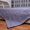 Koce Duża miękka ręka Chunky Dzianiny Koc Klatki Płetki Do Zimowe Łóżka Sofa Płaszczyzna Gruba Przędza Knitting Tłumacz 16 Kolory Pokrywa Koetki1