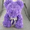 Fleurs décoratives Couronnes de 40 cm High Rose Bear Valentines Gift Conserved Fresh Flower Romance Artificial Toy of Women039s Be7915930