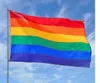 Высокое качество Полиэстер Радуга флаг 90x150 см 3x5 Ft Gay Pride LGBT Printed Флаг Баннер на заказ