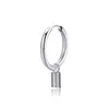 Clip on Stainless steel hoop earrings ring spring black women mens ear rings hip hop fashion jewelry will and sandy gift