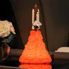 3D Nachtverlichting Print Space Shuttle Lamp Oplaadbare Licht voor Liefhebbers Maan Raket Kamer Decoratie Kindergeschenken