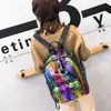 틴 작은 배낭 소녀 여행 어깨 가방 여성 장식 조각의 대비 색 학교 배낭 학생 가방 블링 스팽글