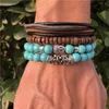 2 peças conjunto Buda Charme Bracelete de pedra natural Bracelets para mulheres pulseiras deslumbrantes legais Pulseras12409458